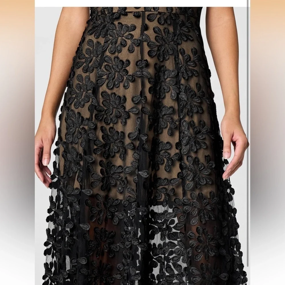 Dress the Population Women's Anabel Sweetheart Bustier Maxi Dress, Black, XS - Picture 4 of 5